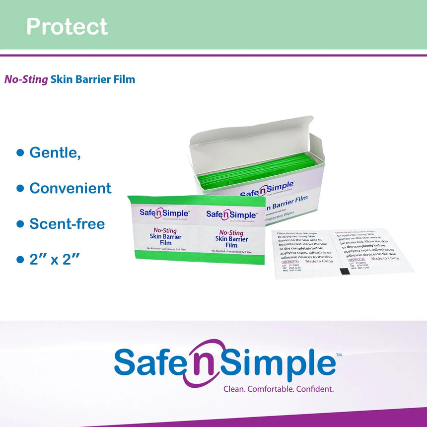 Safe n Simple™ Barrier Wipe Safe N Simple™ No-Sting