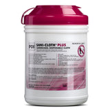 Sani-Cloth® Plus Germicidal Wipe Disinfectant Cleaner, Non-Sterile Canister, 6 x 6¾ Inch Sani-Cloth® Plus