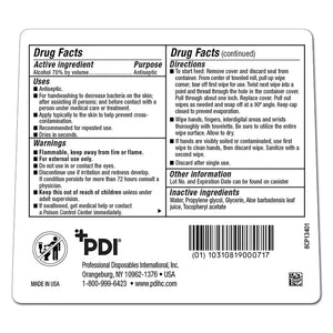 Sani-Hands Hand Sanitizing Wipes, Ethyl Alcohol, Canister, Unscented, 6 X 7.5 Inch Sani-Hands®