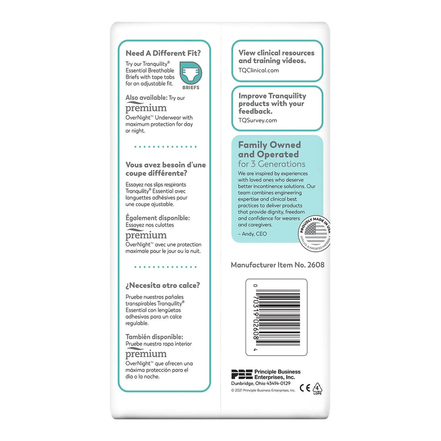 Select® Heavy Protection Absorbent Underwear, Extra Extra Large Tranquility® Essential