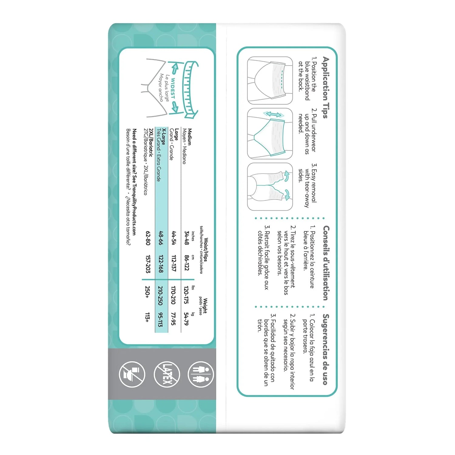 Select® Heavy Protection Absorbent Underwear, Extra Large Tranquility® Essential