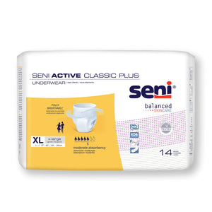 Seni® Active Classic Plus Moderate Absorbent Underwear, Extra Large Seni® Active Classic Plus
