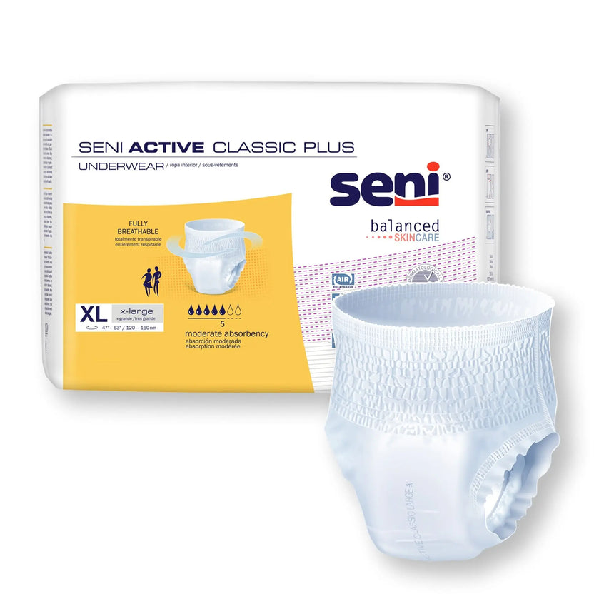 Seni® Active Classic Plus Moderate Absorbent Underwear, Extra Large Seni® Active Classic Plus