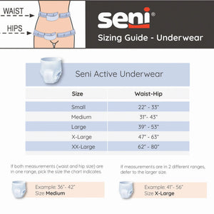 Seni® Active Classic Plus Moderate Absorbent Underwear, Extra Large Seni® Active Classic Plus