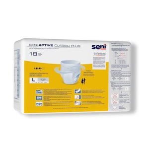 Seni® Active Classic Plus Moderate Absorbent Underwear, Large Seni® Active Classic Plus