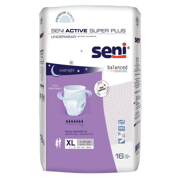 Seni® Active Super Plus Absorbent Underwear, X-Large Seni® Active Super Plus