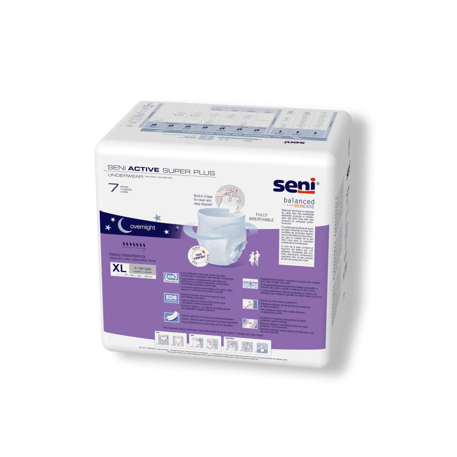 Seni® Active Super Plus Heavy Absorbent Underwear, Extra Large Seni® Active Super Plus