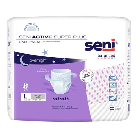 Seni® Active Super Plus Heavy Absorbent Underwear, Large Seni® Active Super Plus