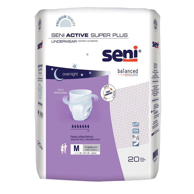 Seni® Active Super Plus Heavy Absorbent Underwear, Medium Seni® Active Super Plus