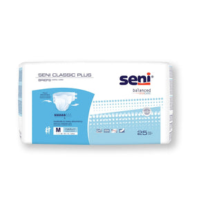 Seni® Classic Plus Moderate to Heavy Absorbency Incontinence Brief, Medium Seni® Classic Plus