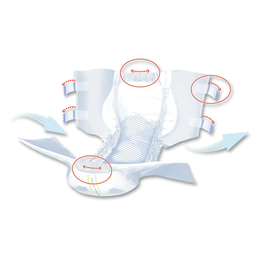 Seni® Super Quatro Severe Absorbency Incontinence Brief, Medium Seni® Super Quatro