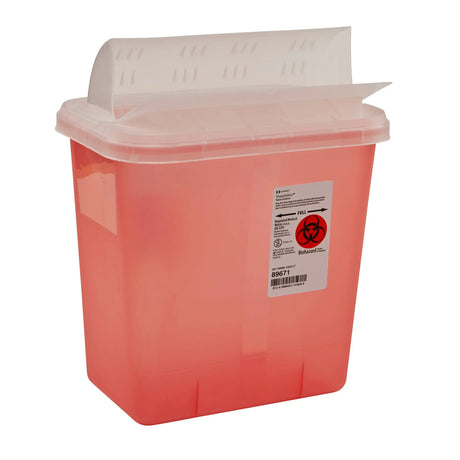 SharpSafety™ Multi-purpose Sharps Container, 2 Gallon, 10 x 10½ x 7¼ Inch SharpSafety™