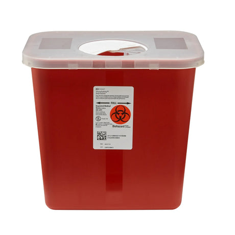 SharpSafety™ Multi-purpose Sharps Container, 2 Gallon, 10 x 7¼ x 10½ Inch SharpSafety™