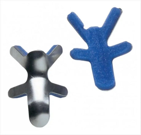 Finger Splint ProCare® Adult Large Bendable Prong Closure Left or Right Hand Blue / Silver ProCare®