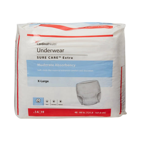 Simplicity Unisex Adult Disposable Underwear, Moderate Absorbency, X-Large, 48 to 66 Inch Waist Simplicity™