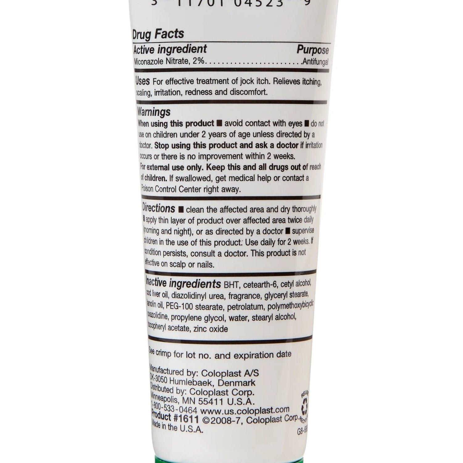 Skin Protectant Baza Antifungal Scented Cream, CHG Compatible, 2 Oz Tube Baza® Antifungal