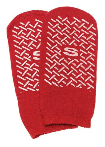 Slipper Socks; Small  Red Pair Child Size 4-6 Movility LLC- CM