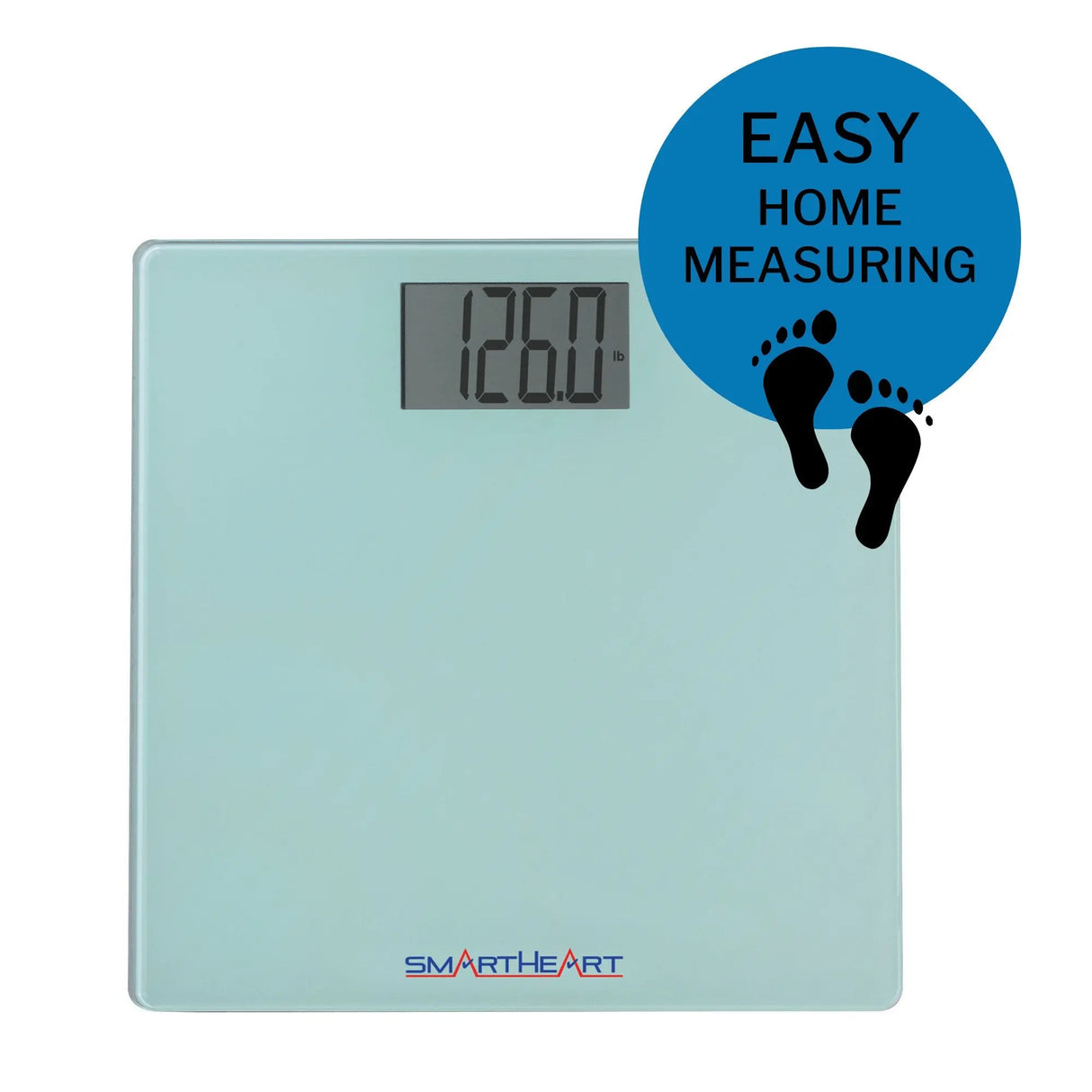 SmartHeart Digital Scale, Bathroom Floor Body Scale, 438 lbs Capacity SmartHeart