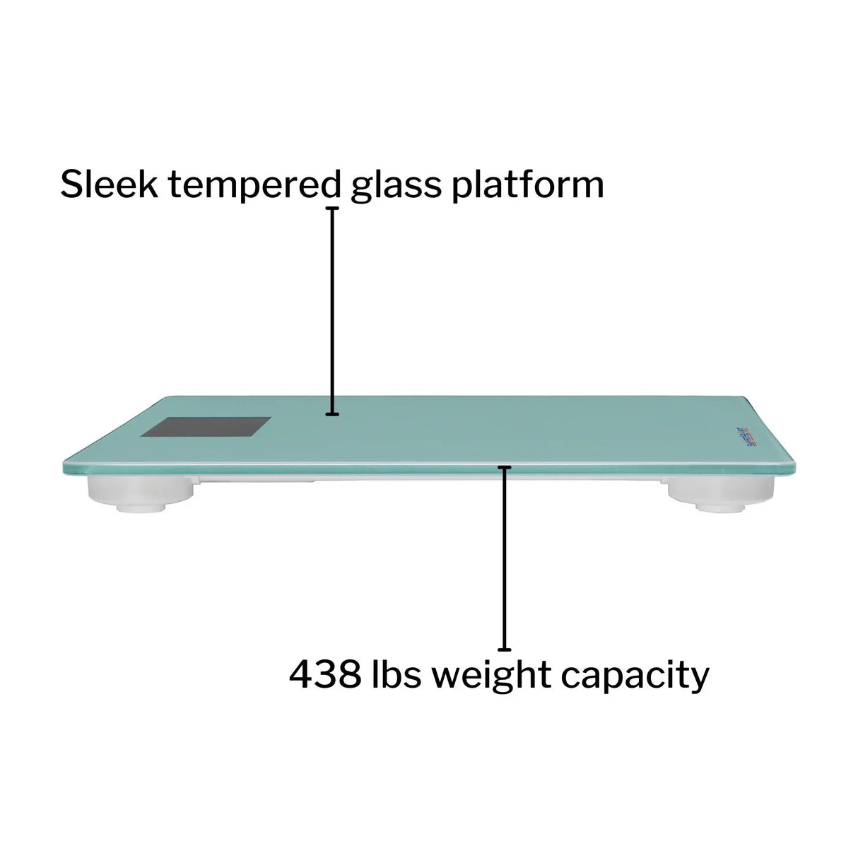 SmartHeart Digital Scale, Bathroom Floor Body Scale, 438 lbs Capacity SmartHeart