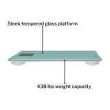 SmartHeart Digital Scale, Bathroom Floor Body Scale, 438 lbs Capacity SmartHeart