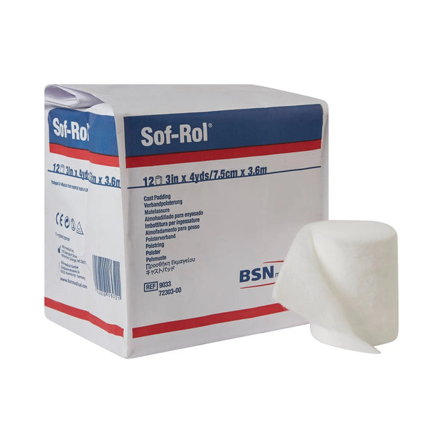 Sof-Rol® White Rayon Cast Padding, 3 Inch x 4 Yard - getMovility