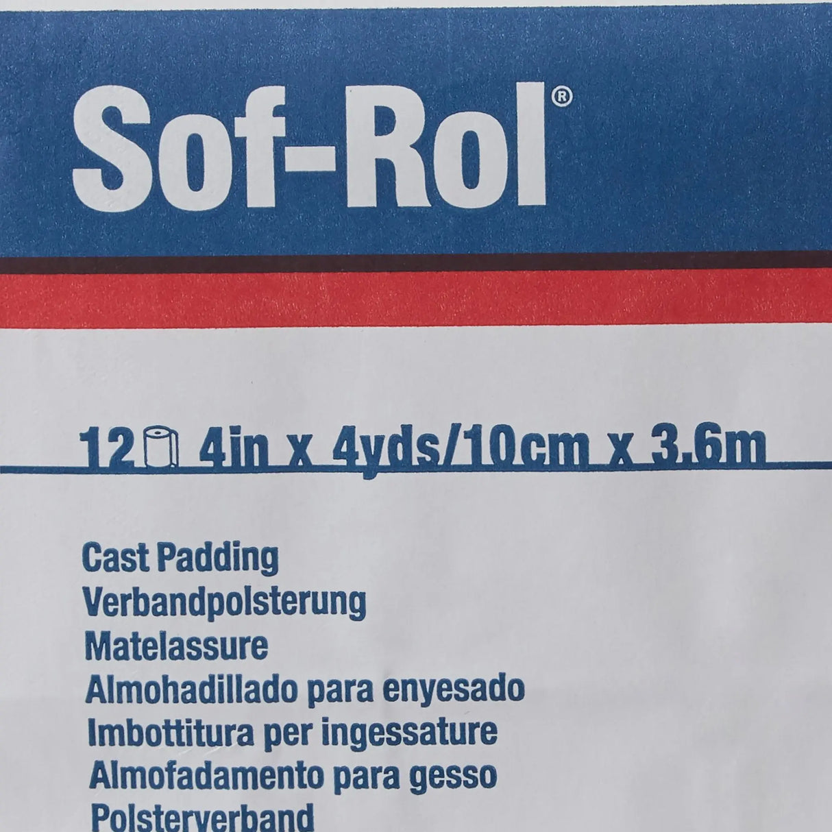 Sof-Rol® White Rayon Undercast Cast Padding, 4 Inch x 4 Yard - getMovility