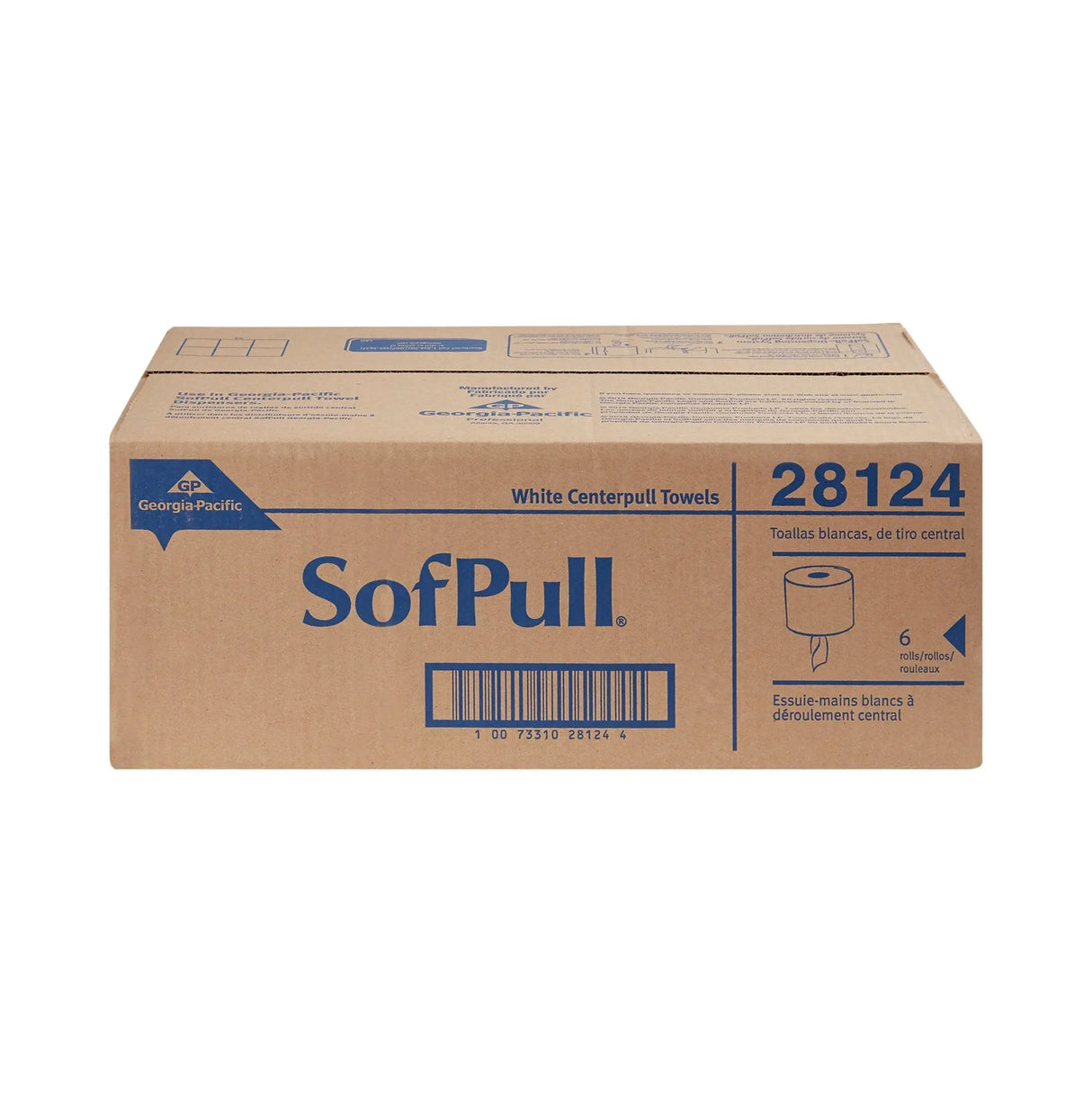 SofPull® White Paper Towel, 3,300 Feet, 6 Rolls per Case SofPull®