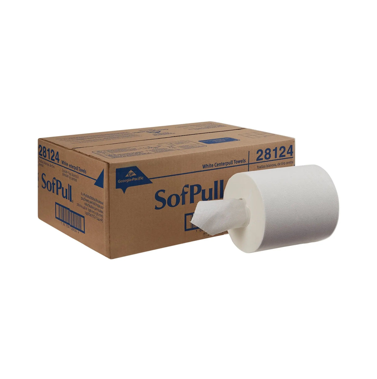 SofPull® White Paper Towel, 3,300 Feet, 6 Rolls per Case SofPull®