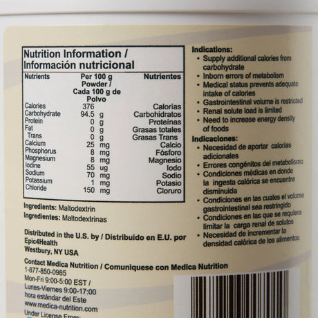 SolCarb® Soluble Form of Powdered Carbohydrate, 454 Gram Jar SolCarb®