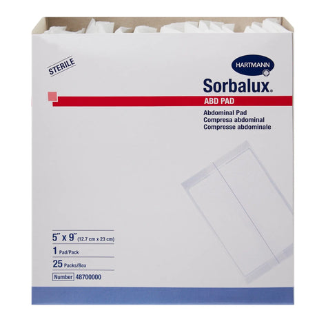 Sorbalux® ABD Sterile Abdominal Pad, 5 x 9 Inch - getMovility