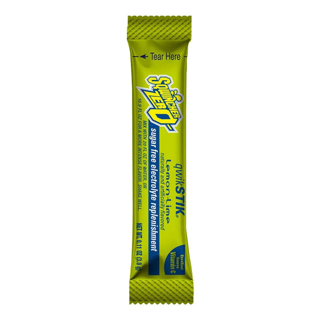 Sqwincher® Quik Stik® Zero Lemon-Lime Electrolyte Replenishment Drink Mix Sqwincher® Quik Stik® Zero