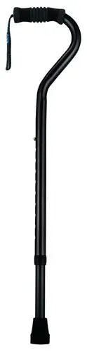 Standard Offset Walking Cane Adjustable Aluminum  Black Movility LLC- CM