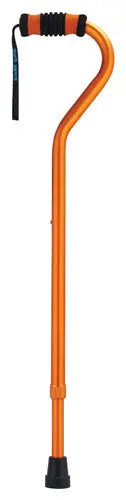 Standard Offset Walking Cane Adjustable Aluminum  Orange Movility LLC- CM