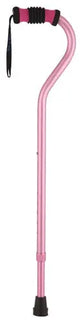 Standard Offset Walking Cane Adjustable Aluminum Pink Movility LLC- CM