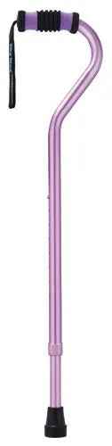 Standard Offset Walking Cane Adjustable Aluminum Purple Movility LLC- CM