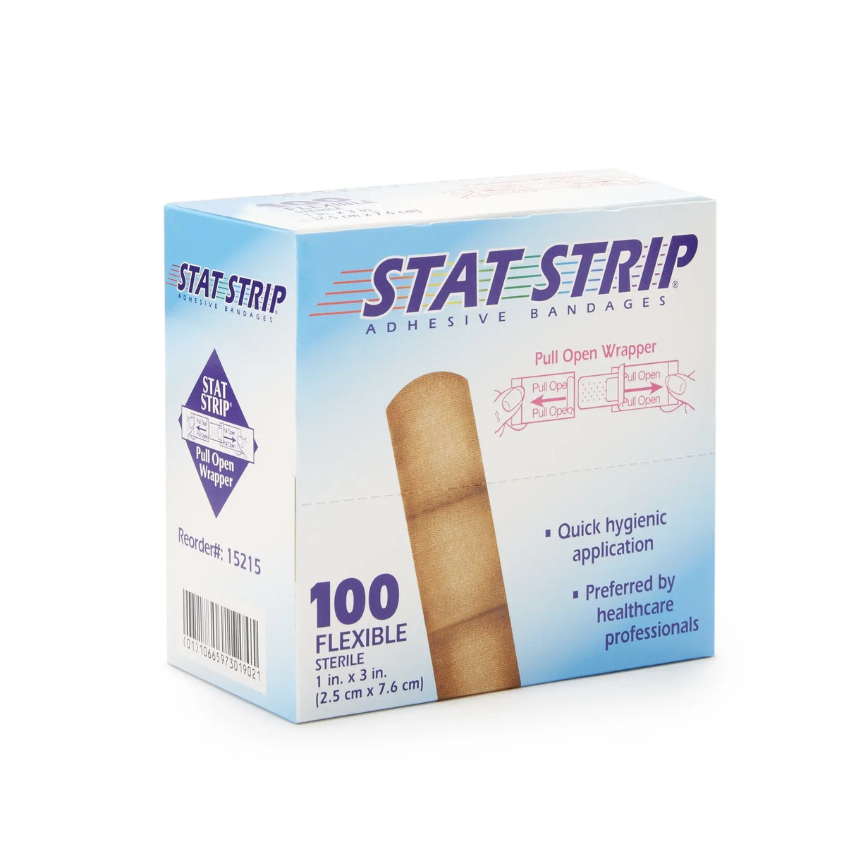 Stat Strip® Adhesive Strip, 1 x 3 Inch - getMovility