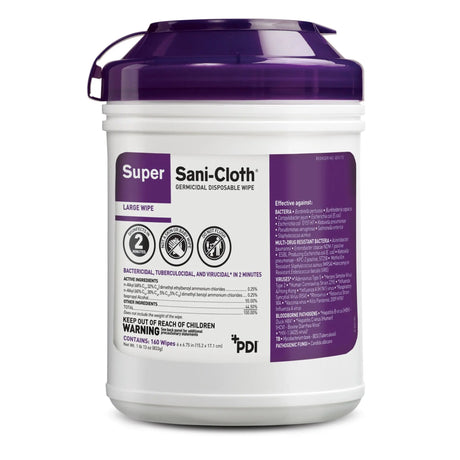 Super Sani-Cloth® Surface Disinfectant Wipe, Large Canister Super Sani-Cloth®