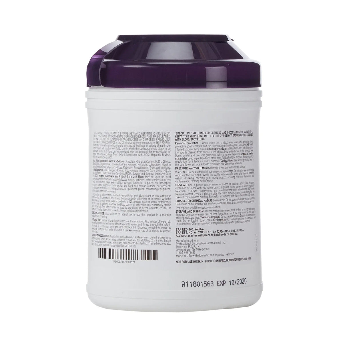 Super Sani-Cloth® Surface Disinfectant Wipe, Large Canister Super Sani-Cloth®