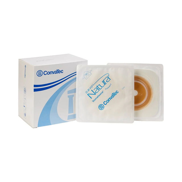 Sur-Fit Natura® Colostomy Barrier With Up to 1-1¼ Inch Stoma Opening, White Sur-Fit Natura®