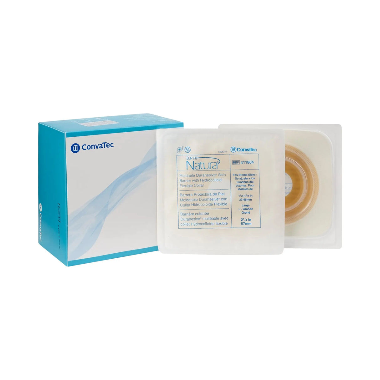 Sur-Fit Natura® Durahesive® Ostomy Barrier With 1¼-1¾ Inch Stoma Opening Sur-Fit Natura® Durahesive®