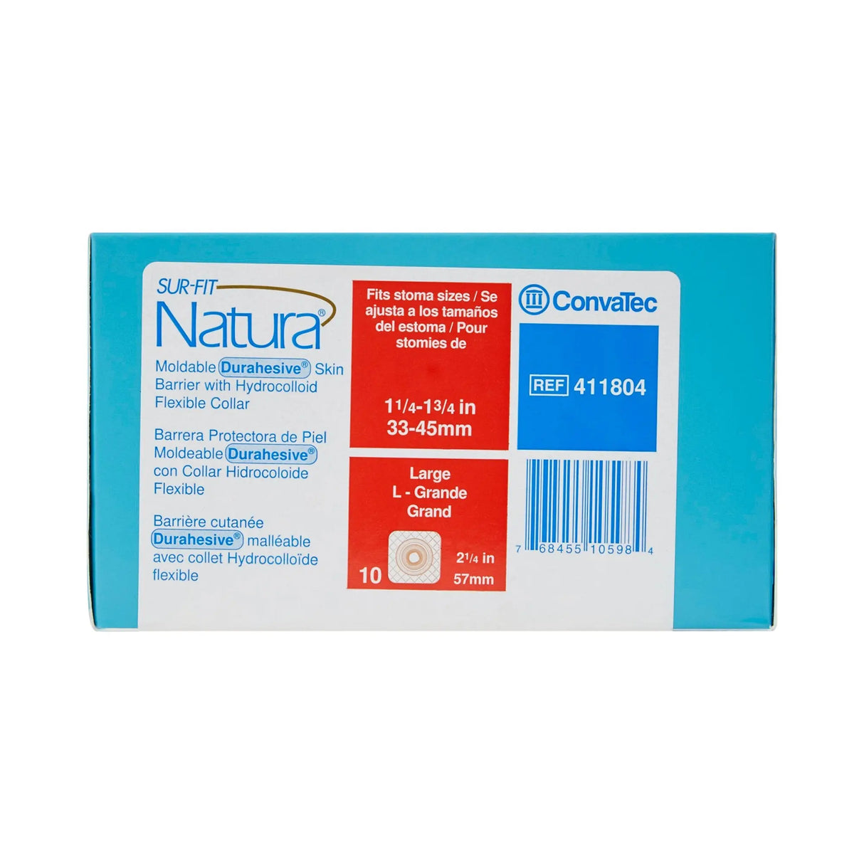 Sur-Fit Natura® Durahesive® Ostomy Barrier With 1¼-1¾ Inch Stoma Opening Sur-Fit Natura® Durahesive®