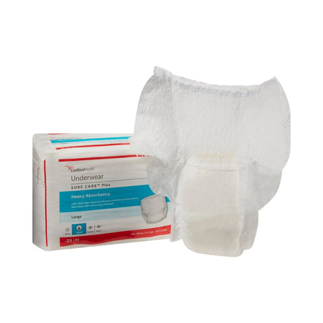 Sure Care™ Plus Heavy Absorbent Underwear, Large Sure Care™ Plus