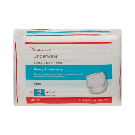 Sure Care™ Plus Heavy Absorbent Underwear, Large Sure Care™ Plus