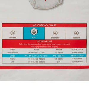 Sure Care™ Plus Heavy Absorbent Underwear, Large Sure Care™ Plus