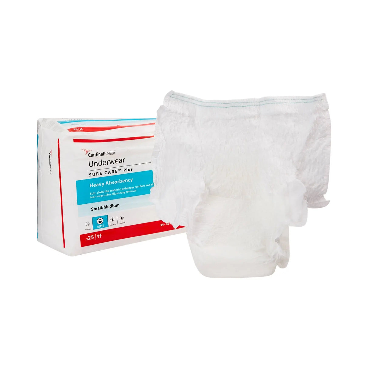 Sure Care™ Plus Heavy Absorbent Underwear, Medium Sure Care™