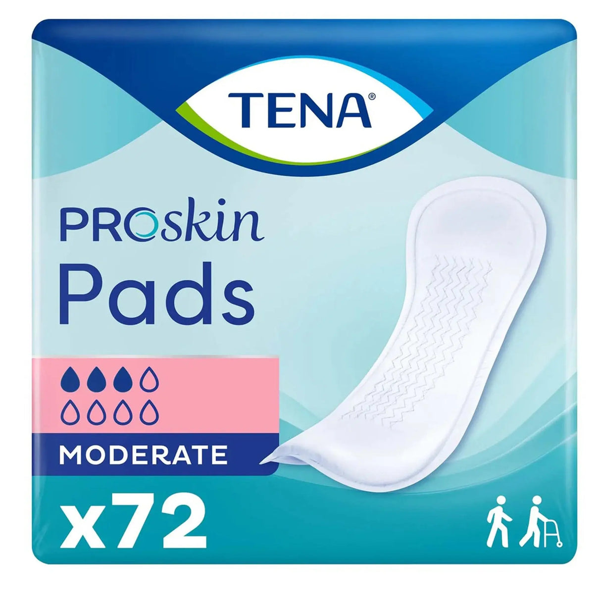 TENA Bladder Control Pads, Moderate Absorbency - getMovility