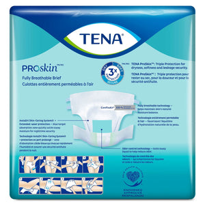TENA Super Adult Heavy-Absorbent Incontinence Brief, Medium TENA ProSkin™ Super