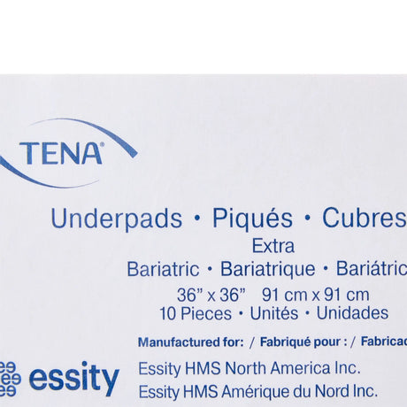 TENA Underpad Extra, 36" x 36", Disposable, Light Absorbency TENA® Extra Bariatric
