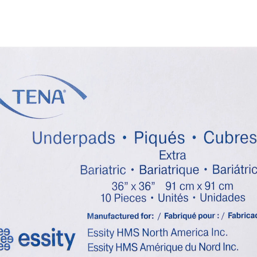 TENA Underpad Extra, 36" x 36", Disposable, Light Absorbency TENA® Extra Bariatric