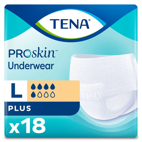 TENA® ProSkin™ Plus Fully Breathable Absorbent Underwear, Large TENA® ProSkin™ Plus